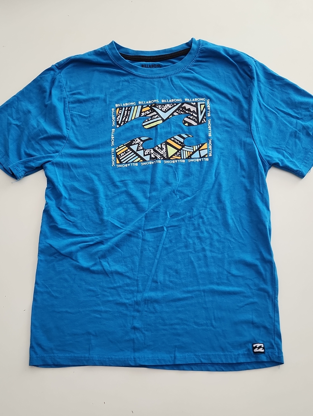Billabong Wave Graphic Tee Blue Short Sleeve S